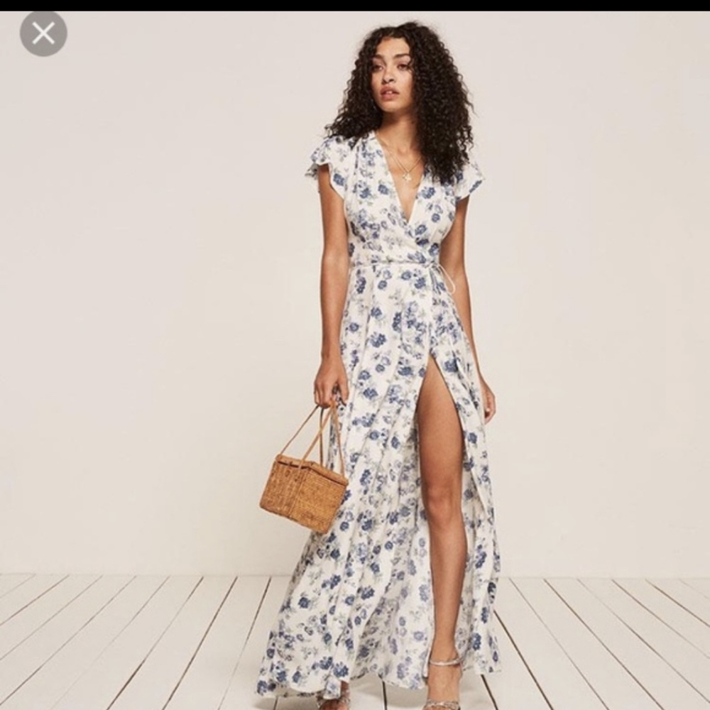Reformation Wrap Dress Size Large